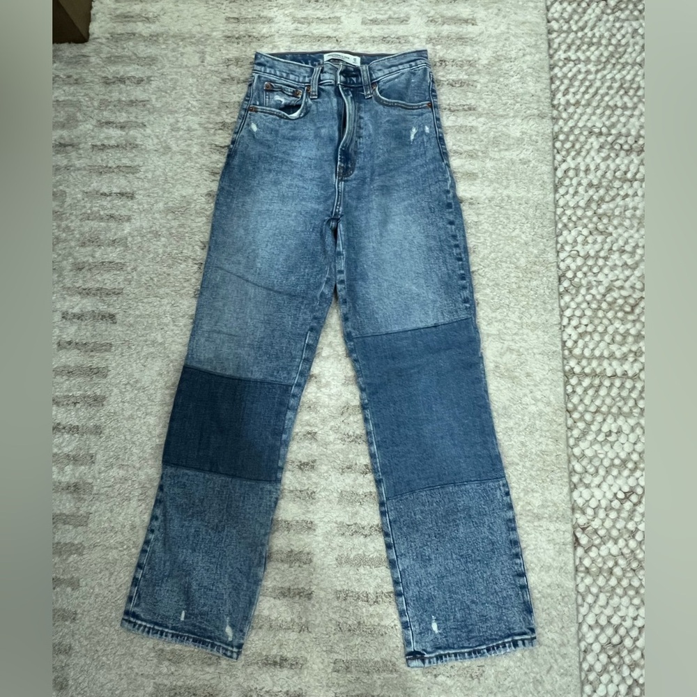 Abercrombie & Fitch Women's Denim Patchwork Jeans